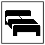 spálňa - 2-lôžková izba - manželská posteľ